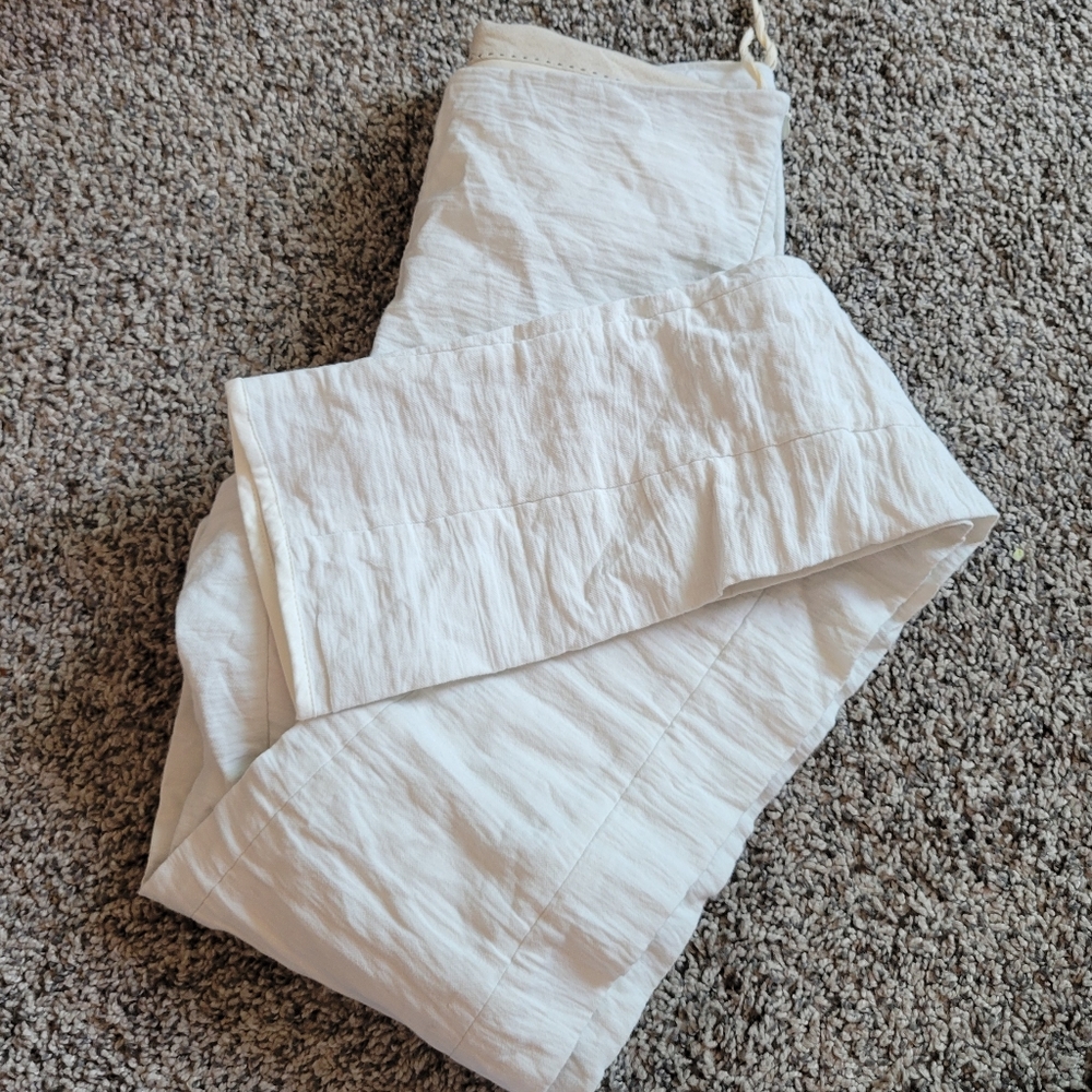 Masnada white ruched pants